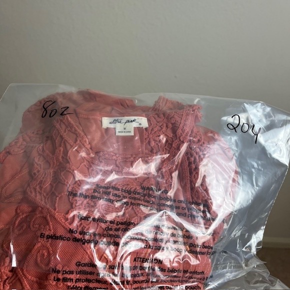 Ultra Pink M‎ Coral Lace Babydoll Flouncy Tank Top Boho Festival Coquette - Picture 13 of 13